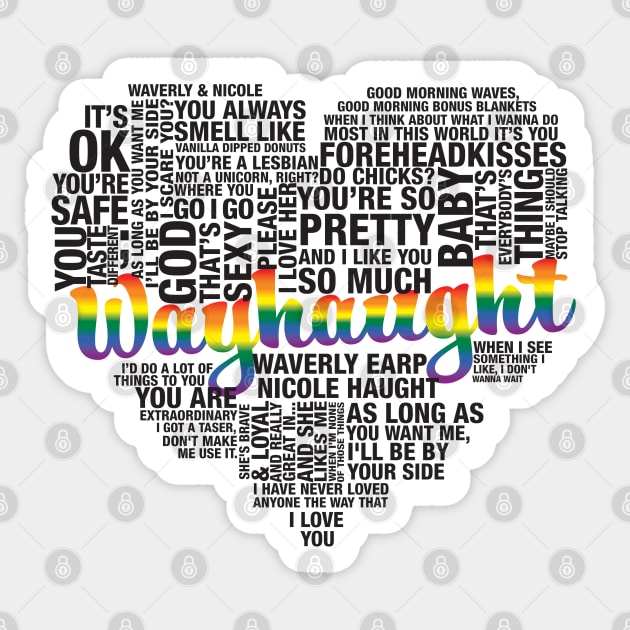 WayHaught Words Sticker by Purgatory Mercantile